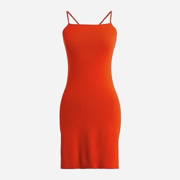 NEW / J.Crew Cross-back knit mini dress - Picture 2 of 9
